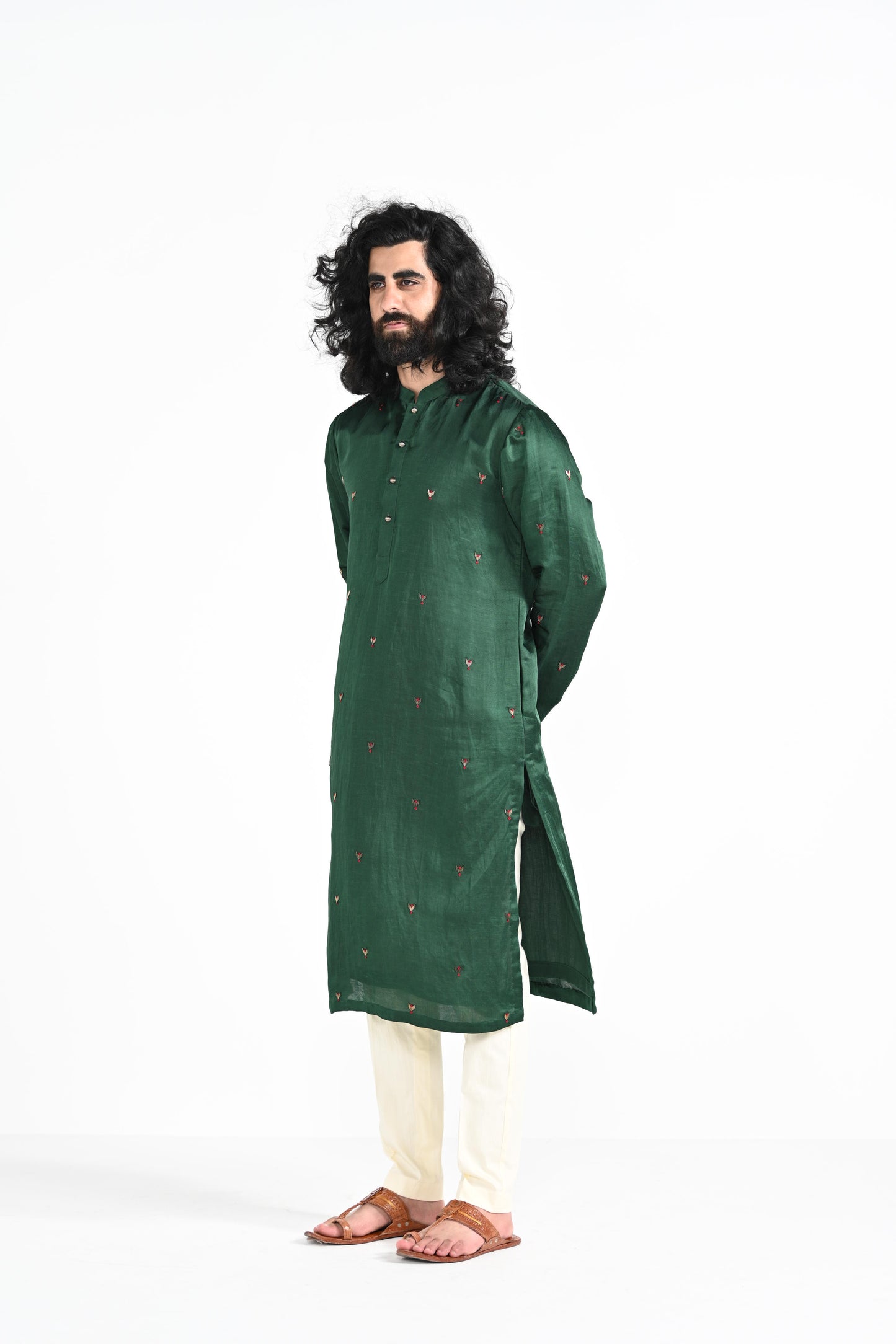 Bottle Green kurta set