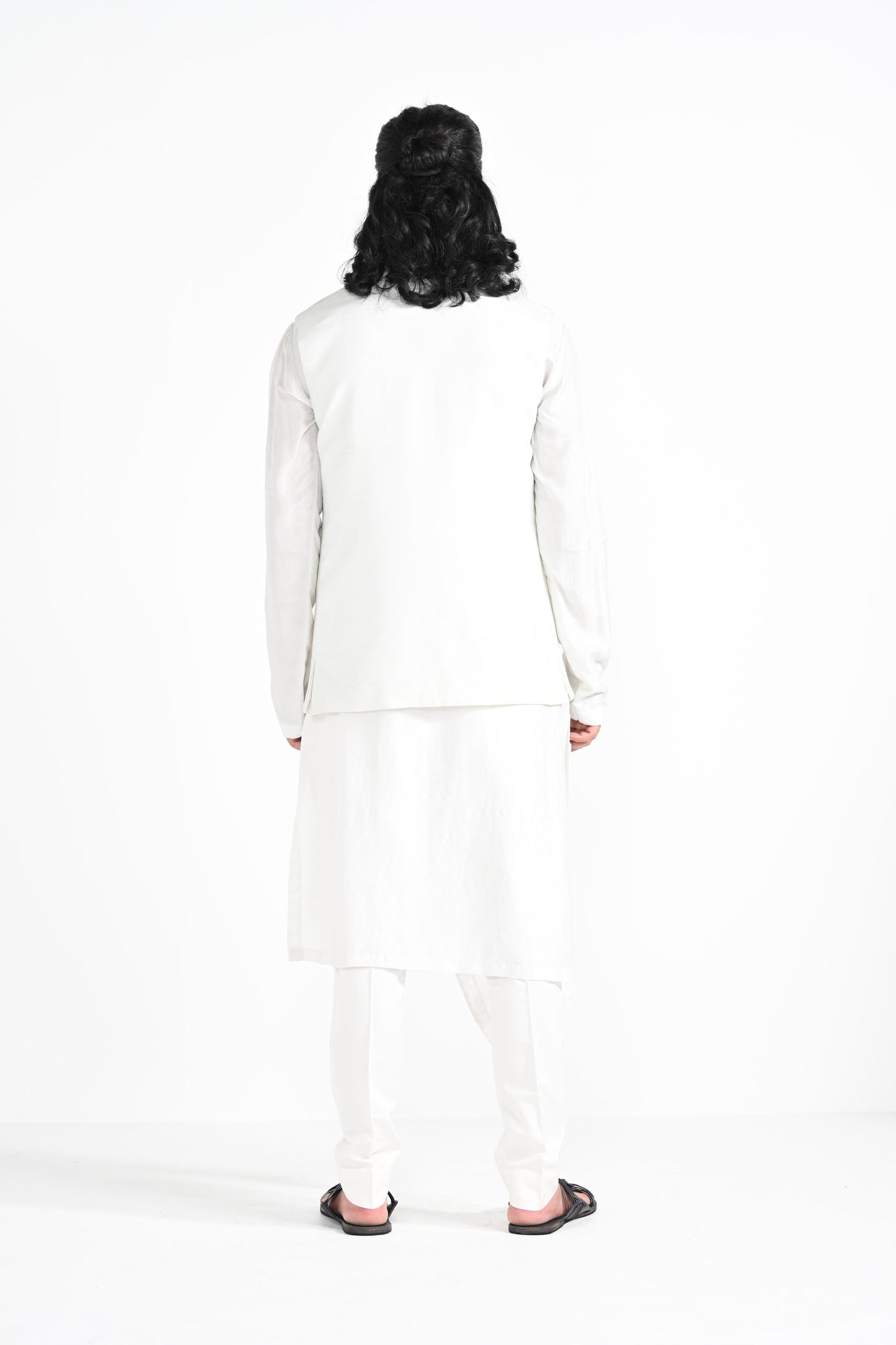 RAJASTHANI PEACOCK EMBROIDERED NEHRU JACKET SET