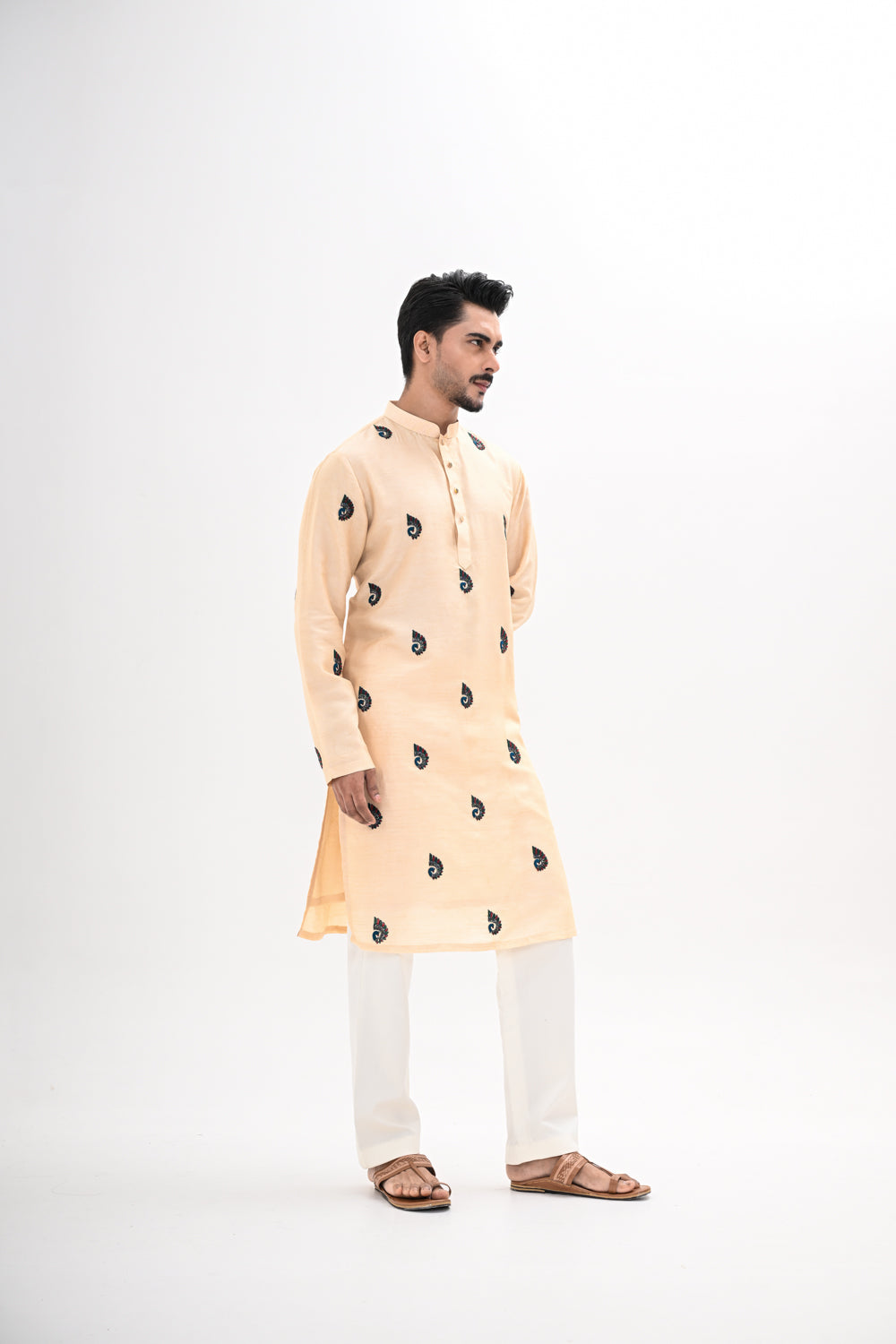 PEACOCK MOTIF KURTA