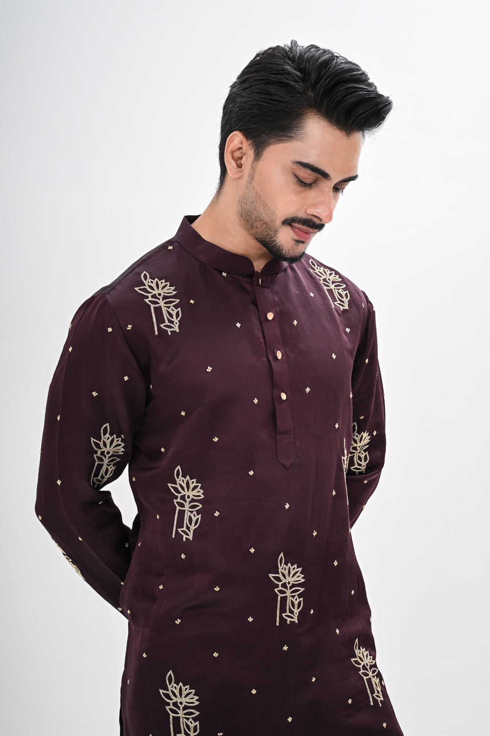 WINE BLOOM KURTA