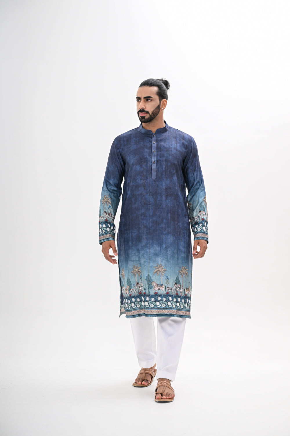 TEAL OMBRE KURTA
