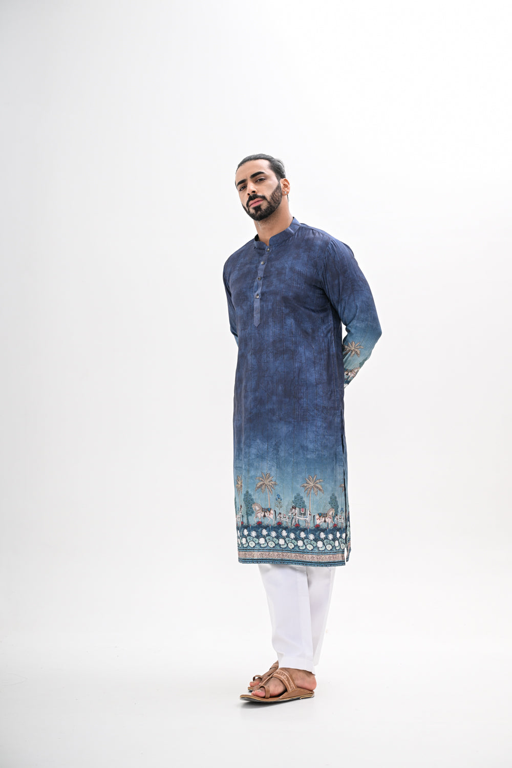 TEAL OMBRE KURTA