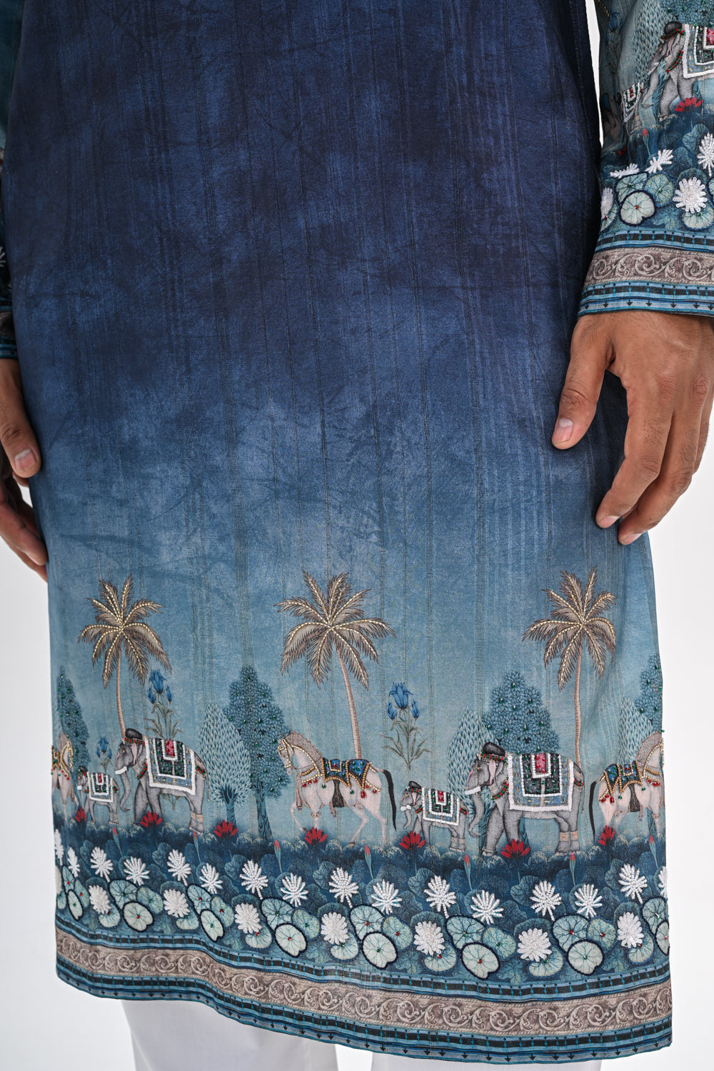 TEAL OMBRE KURTA