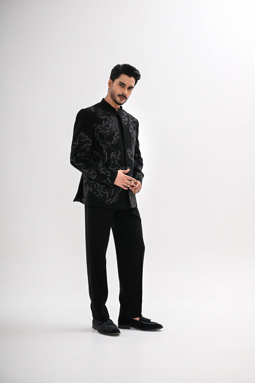 NOCTURA BANDHGALA SET