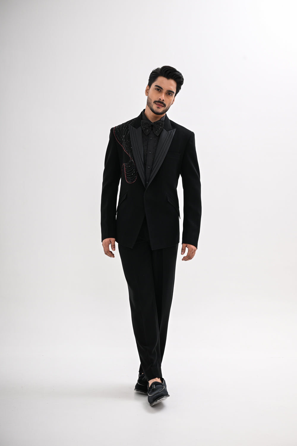 BLACK COSMIC TUXEDO SET