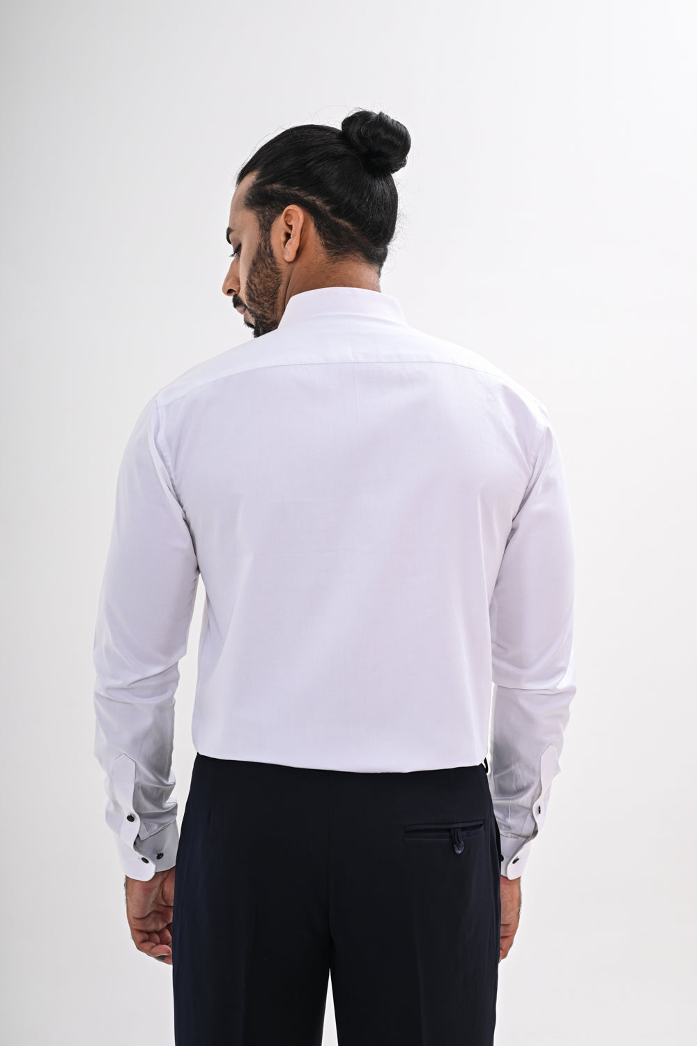 WHITE QUILTED SHIRT