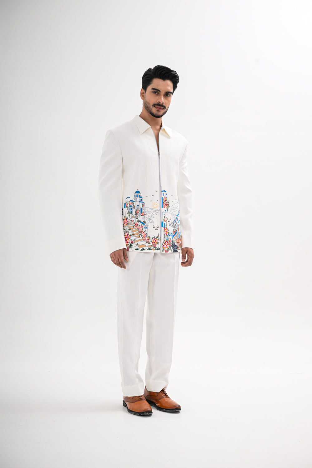 DOMES OF GREECE JACKET SET