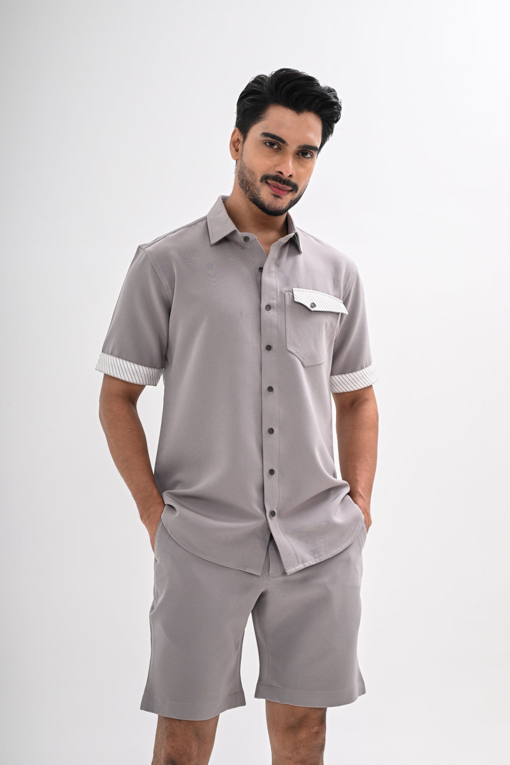 GREY LINEAR CO-ORD SET