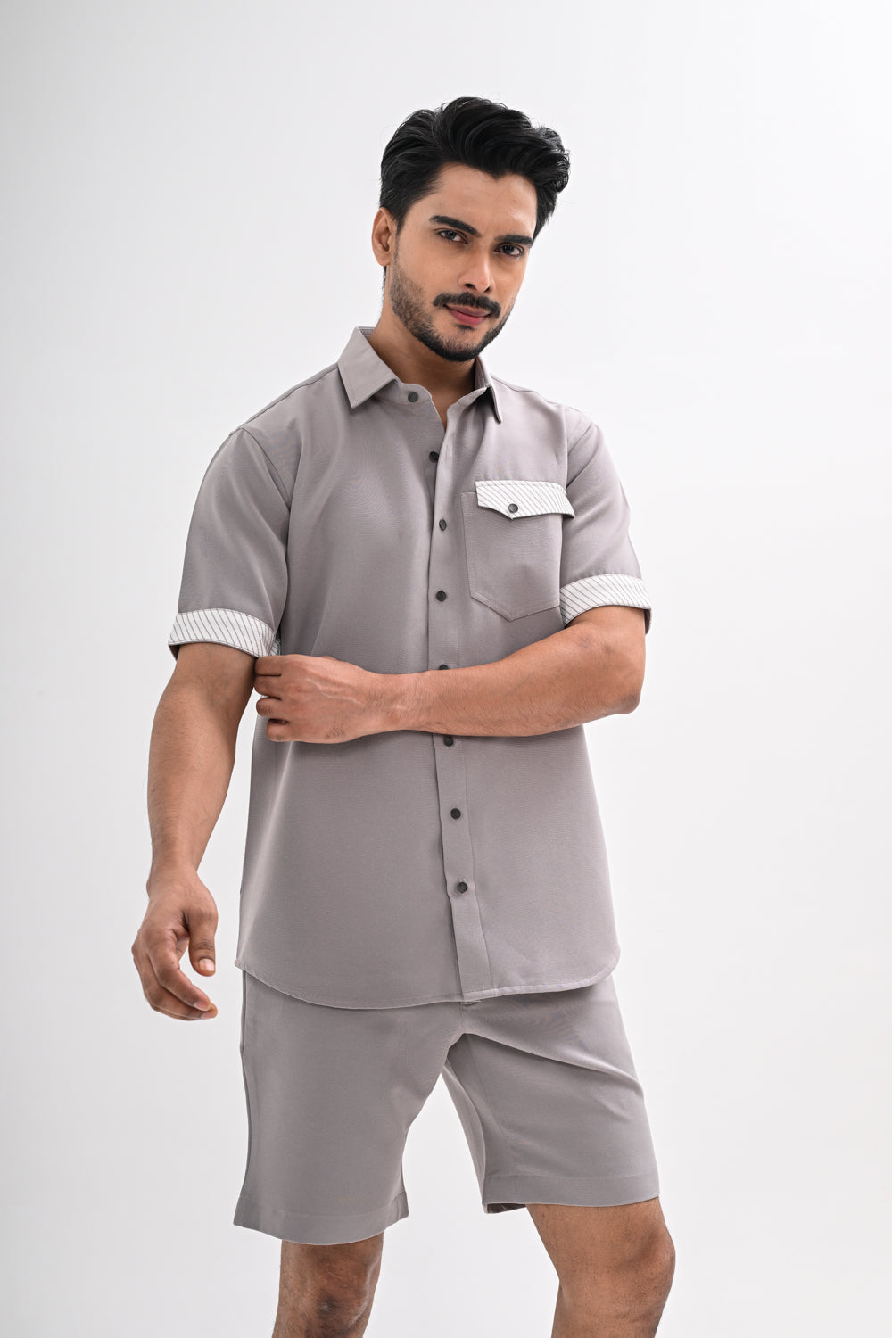 GREY LINEAR CO-ORD SET