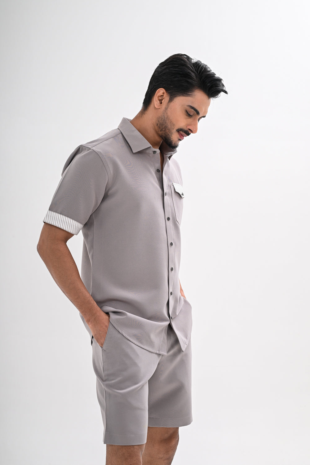 GREY LINEAR CO-ORD SET
