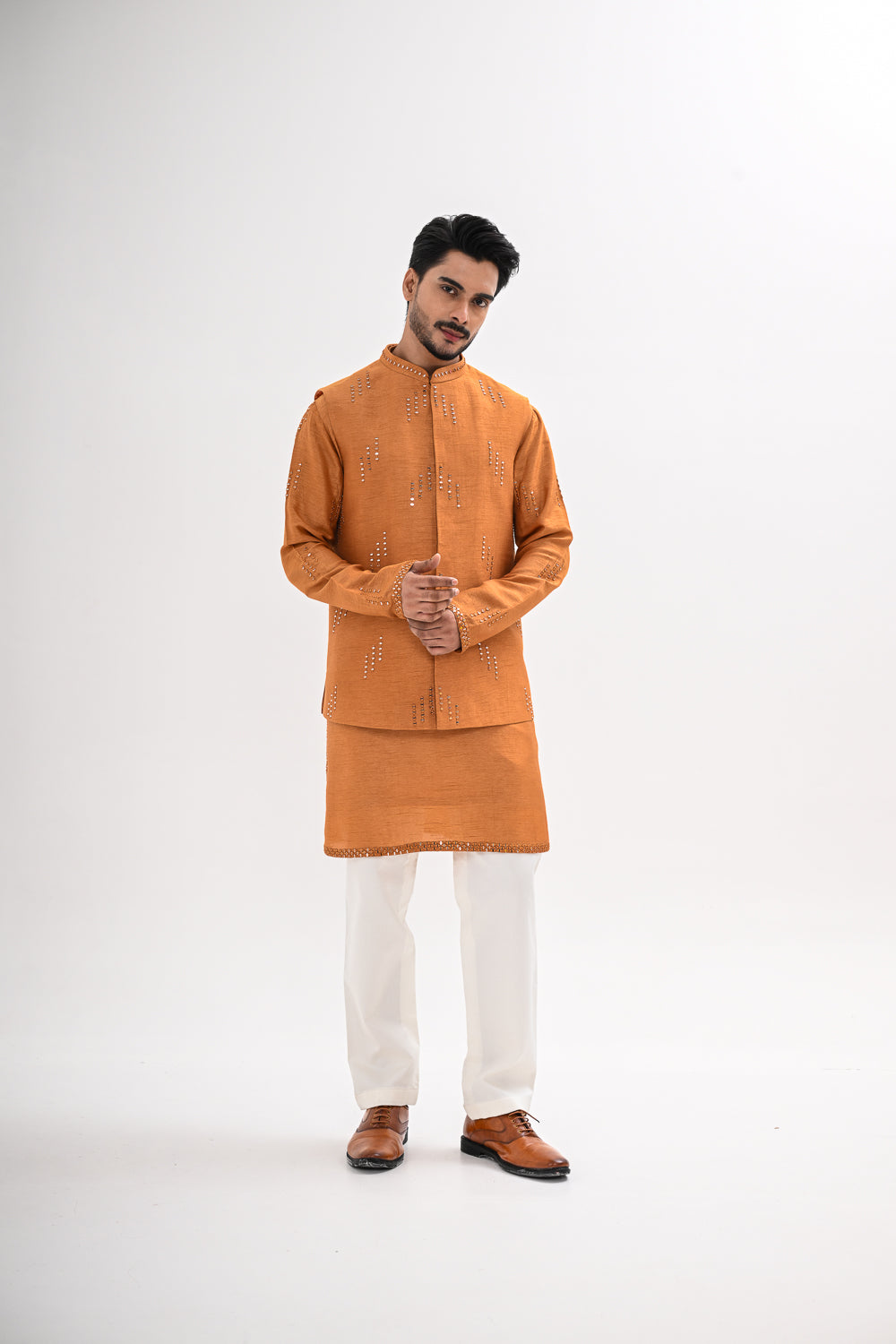 TARAANG MUSTARD NEHRU JACKET SET
