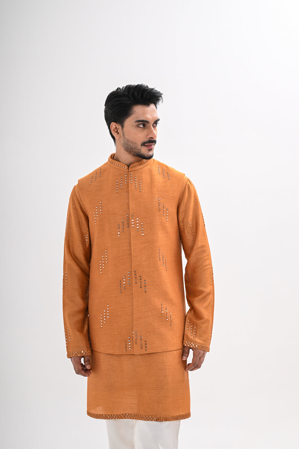 TARAANG MUSTARD NEHRU JACKET SET