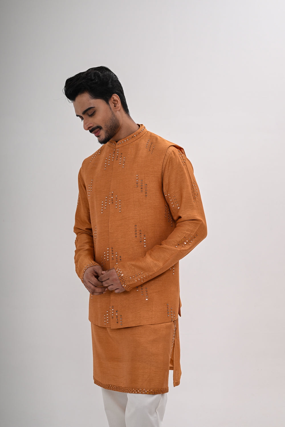 TARAANG MUSTARD NEHRU JACKET SET