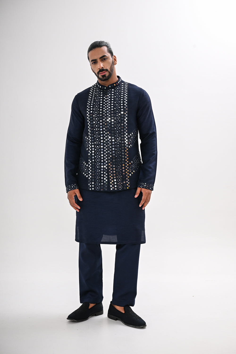 SHEESH MAHAL NEHRU JACKET SET