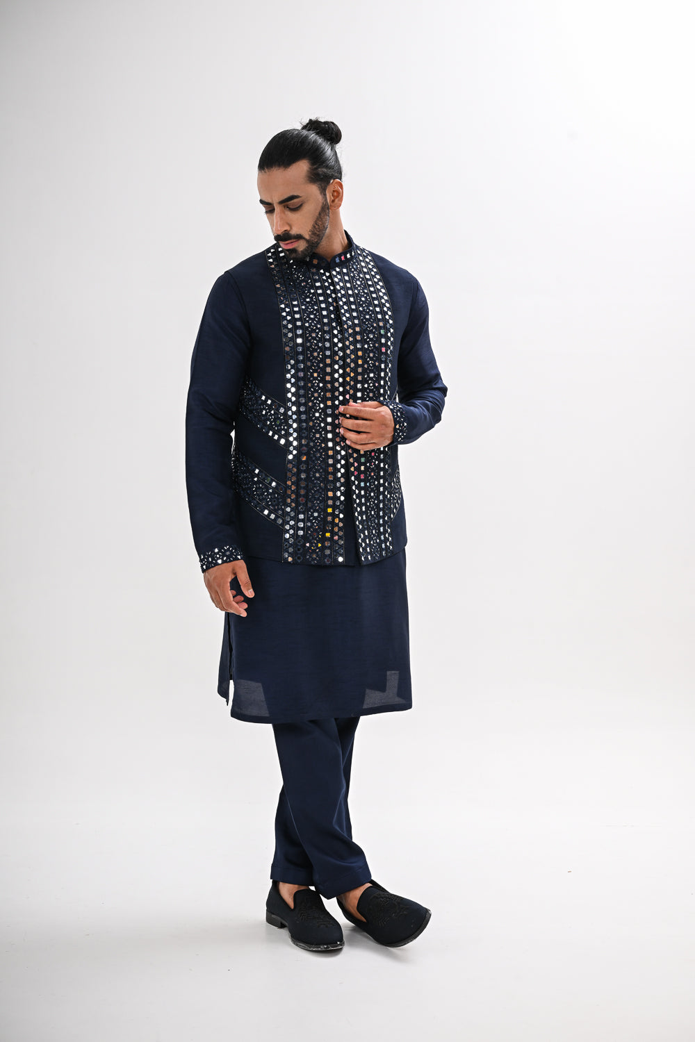 SHEESH MAHAL NEHRU JACKET SET