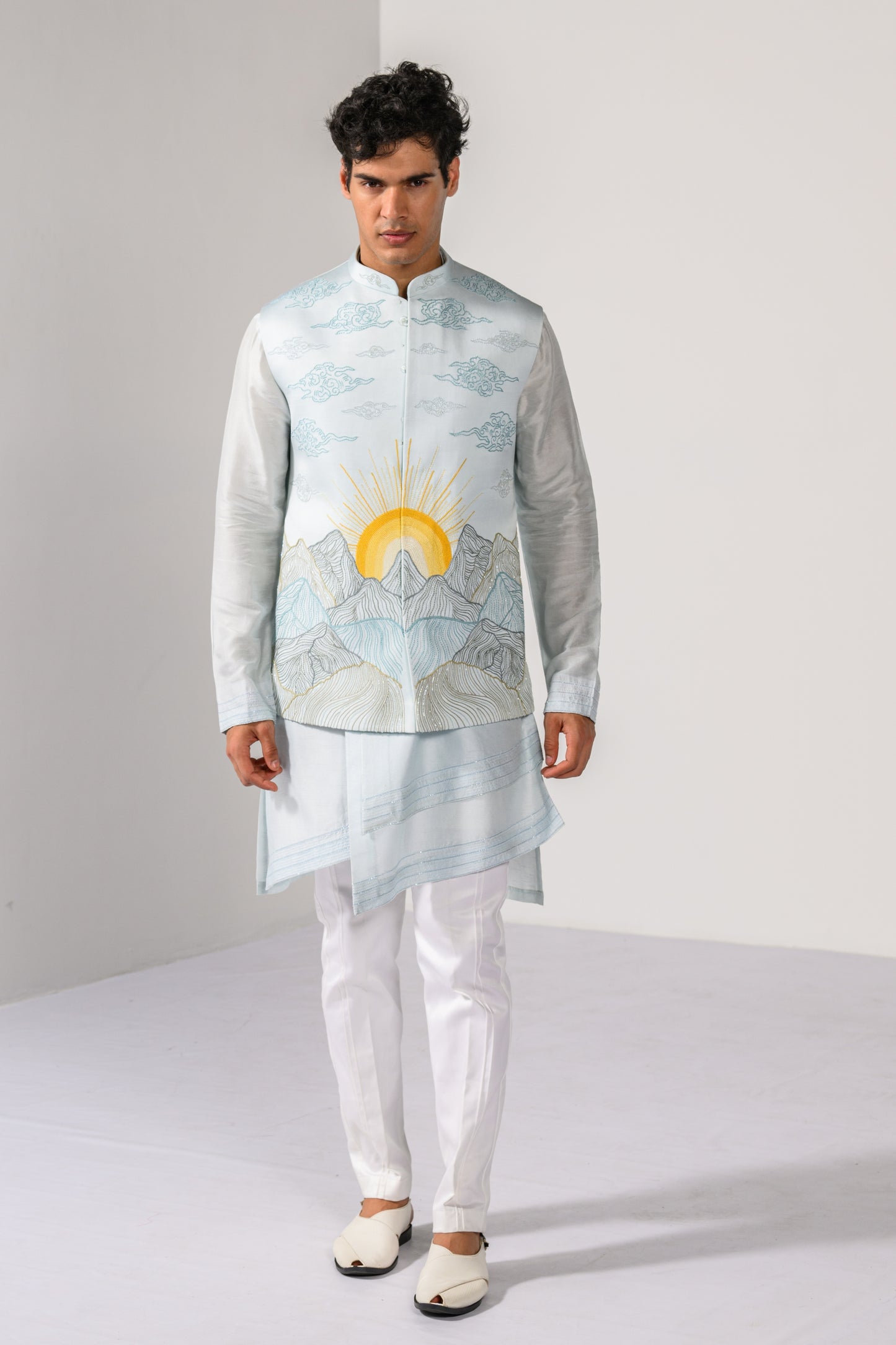 SUNRISE PEAKS NEHRU KURTA  SET