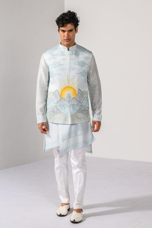 SUNRISE PEAKS NEHRU KURTA  SET