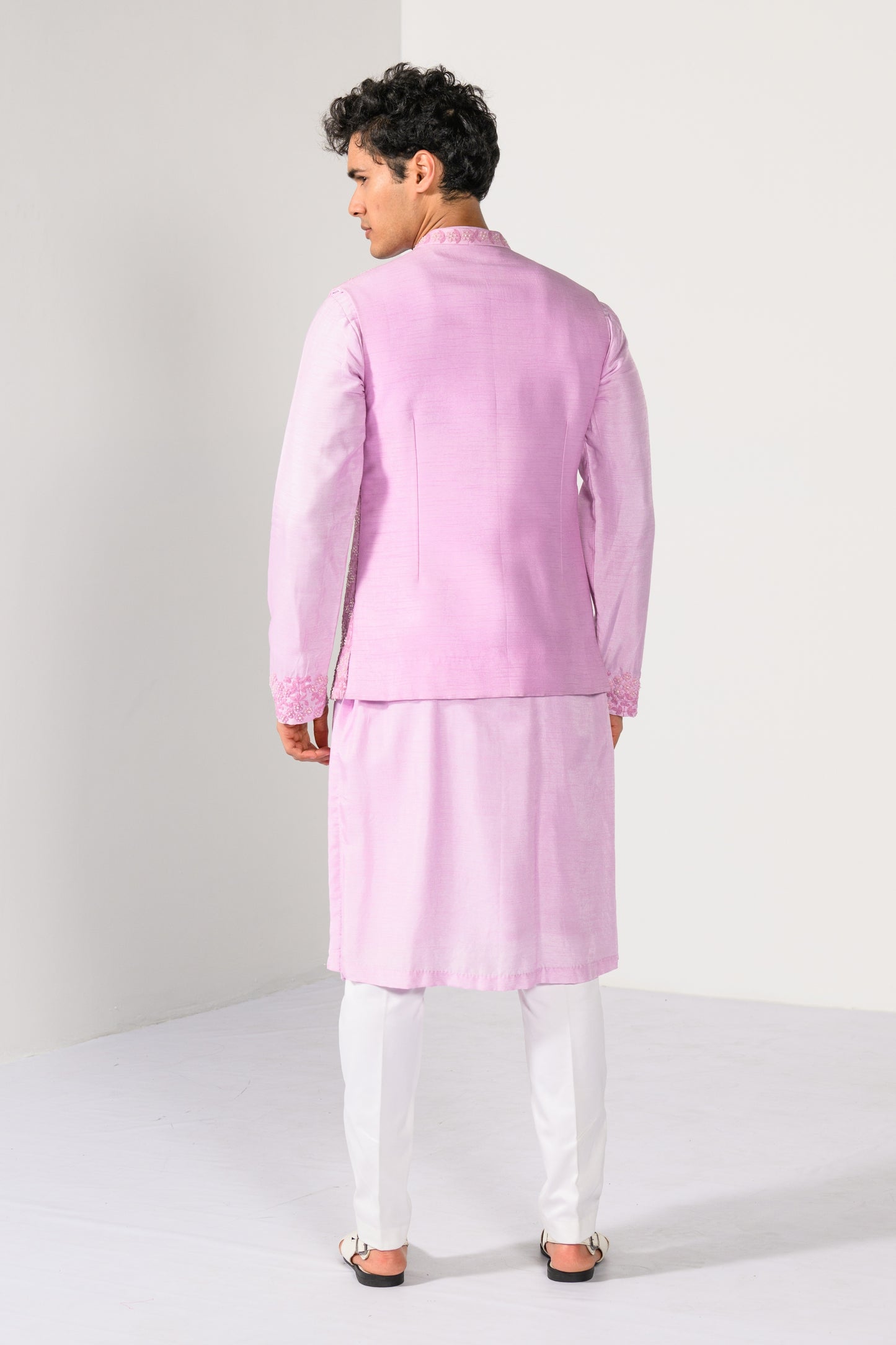 FLORAL CHARM NEHRU KURTA  SET