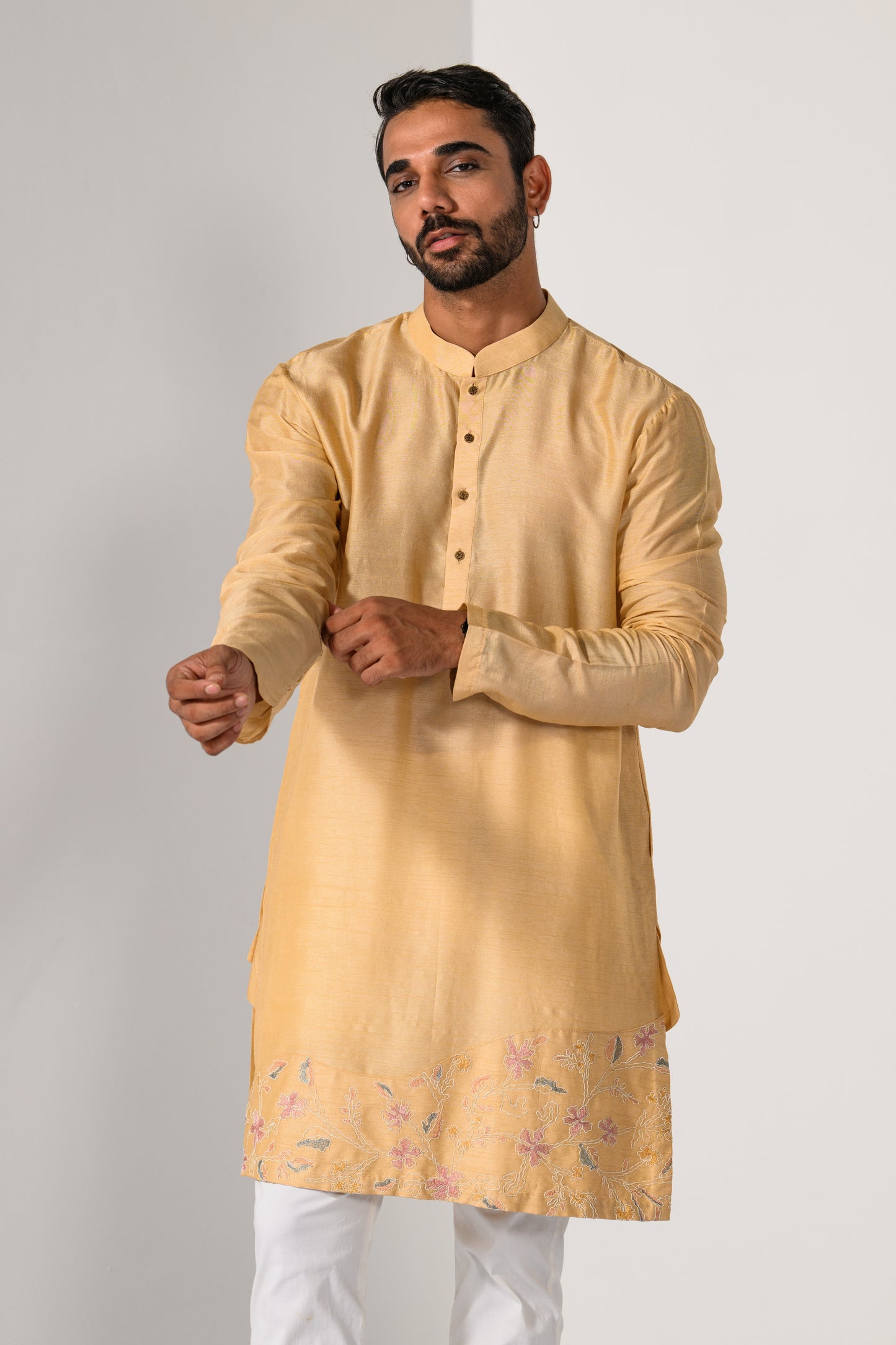 FLORAL LUXE NEHRU KURTA  SET
