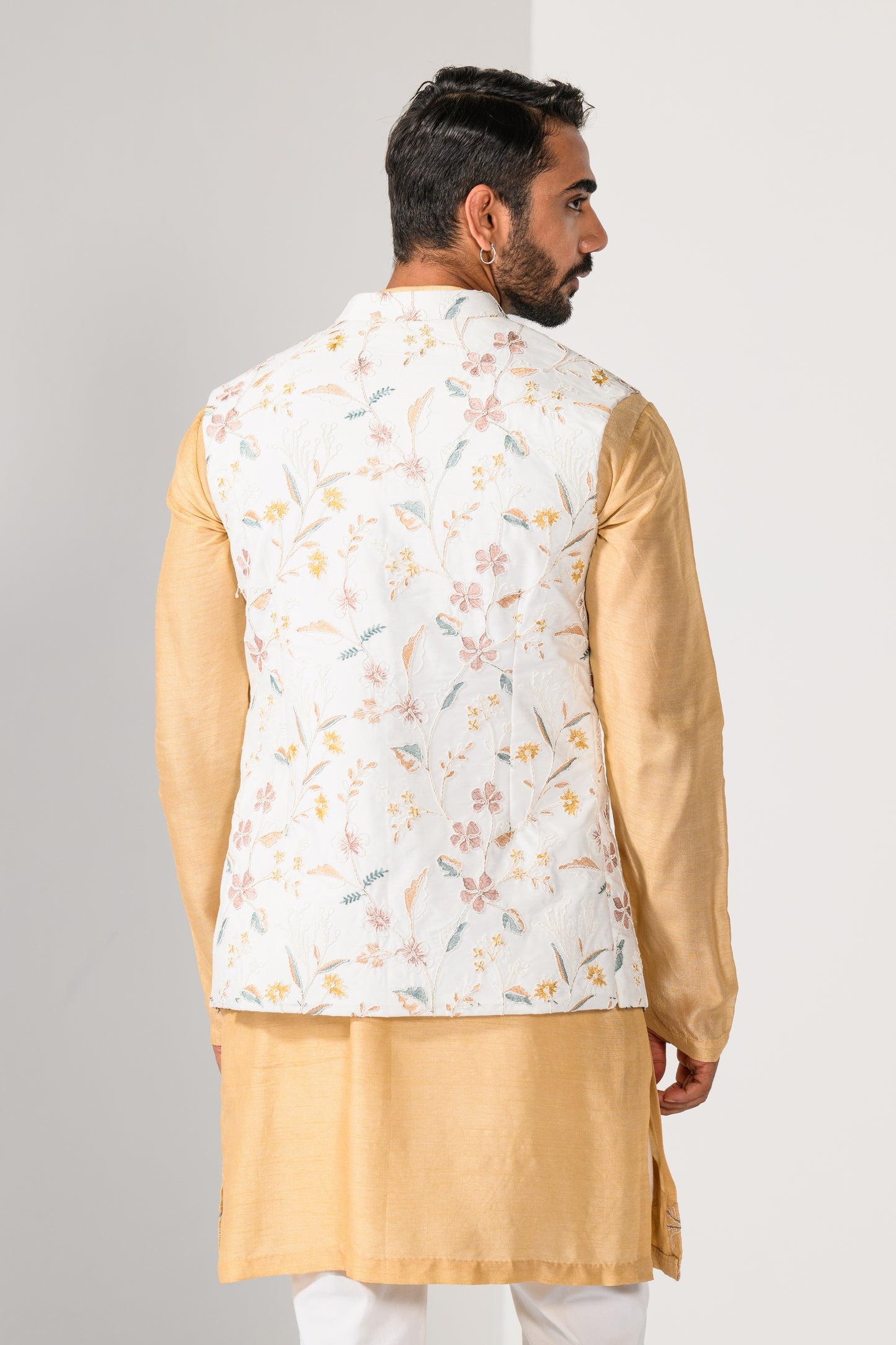 FLORAL LUXE NEHRU KURTA  SET