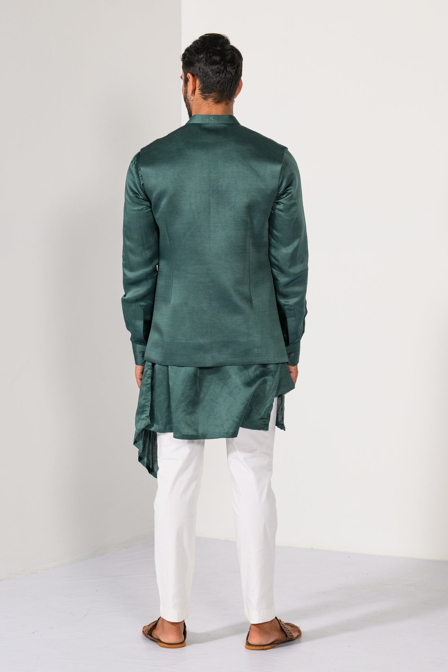 JADE PATTERN NEHRU KURTA  SET
