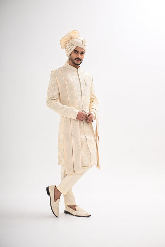 IVORY SHERWANI SET