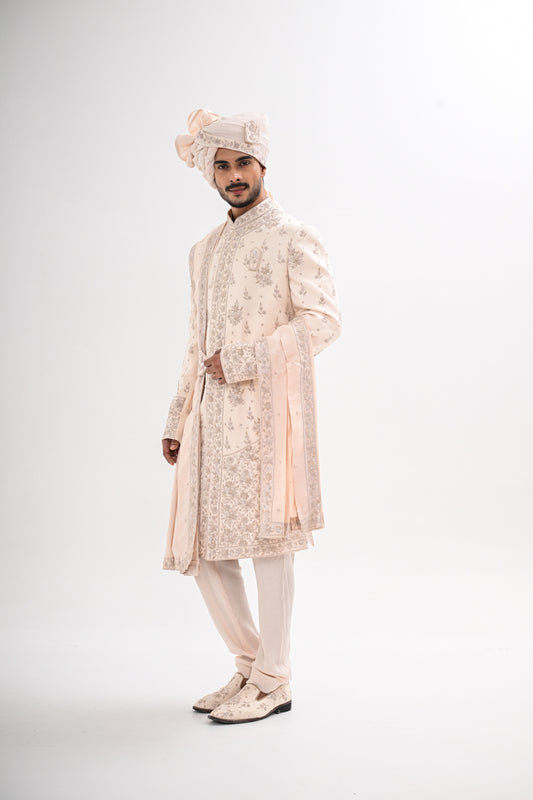 FAWN RAJWADA SHERWANI SET