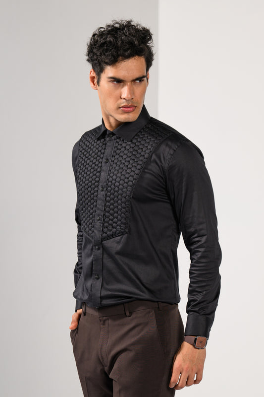 HONEYCOMB QUILTED SHIRT