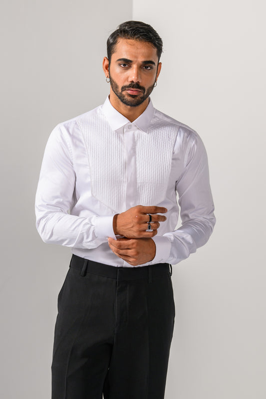 PINTUCK DETAIL SHIRT