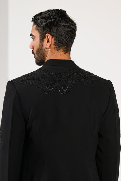 JET BLACK ELEGANCE ACHKAN SET