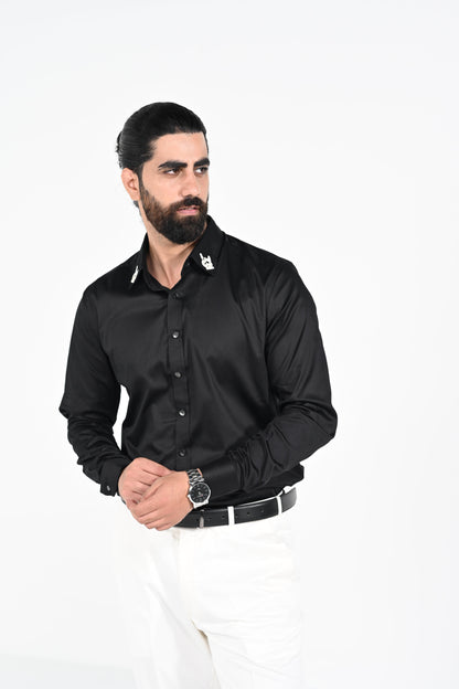 Collar Embroidered Shirt