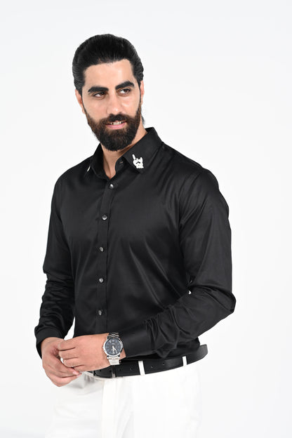 Collar Embroidered Shirt