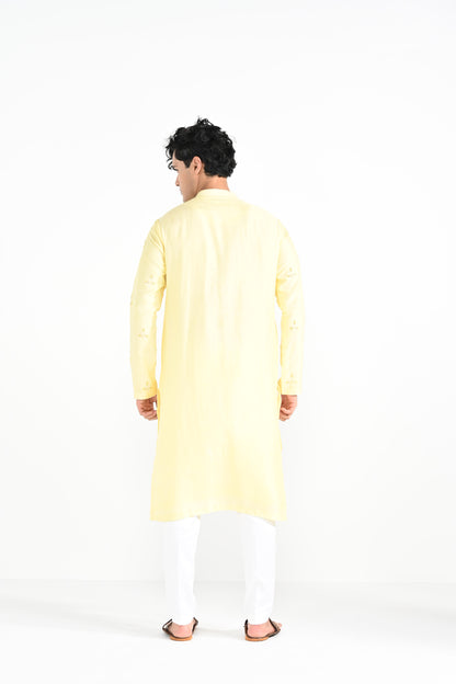 Pastel Yellow Kurta Set