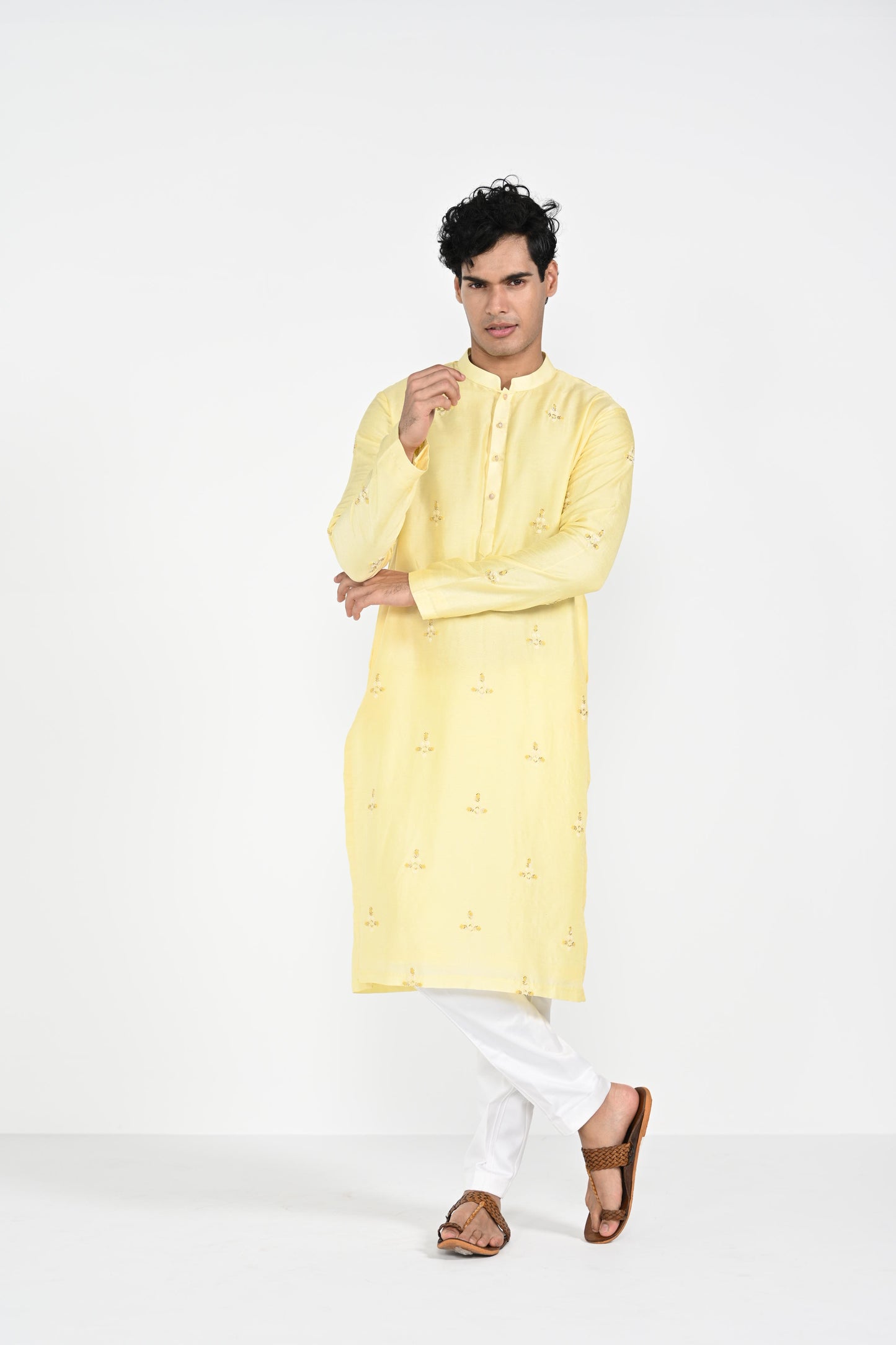 Pastel Yellow Kurta Set