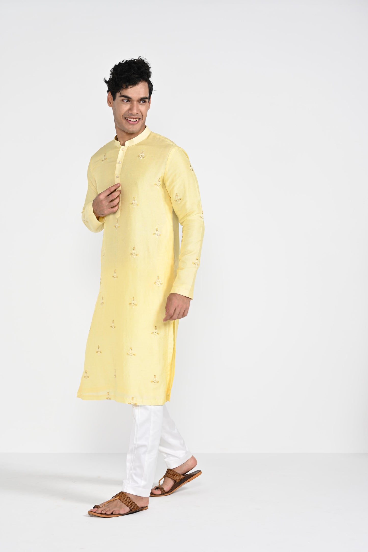 Pastel Yellow Kurta Set