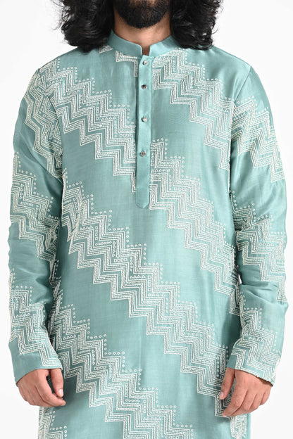 Dewy Teal  kurta set