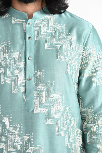 Dewy Teal  kurta set