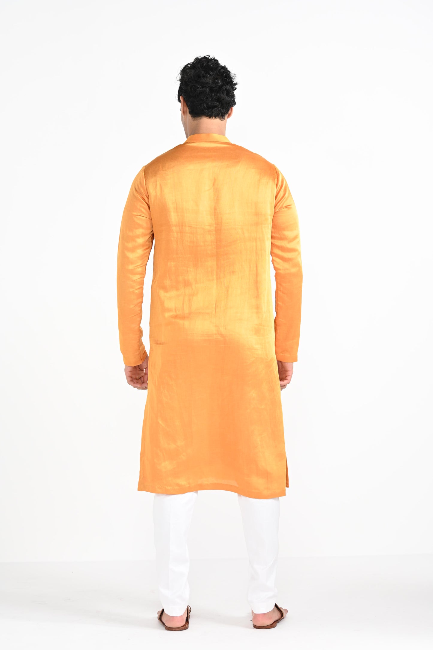 Gold Finch Yellow work kurta set