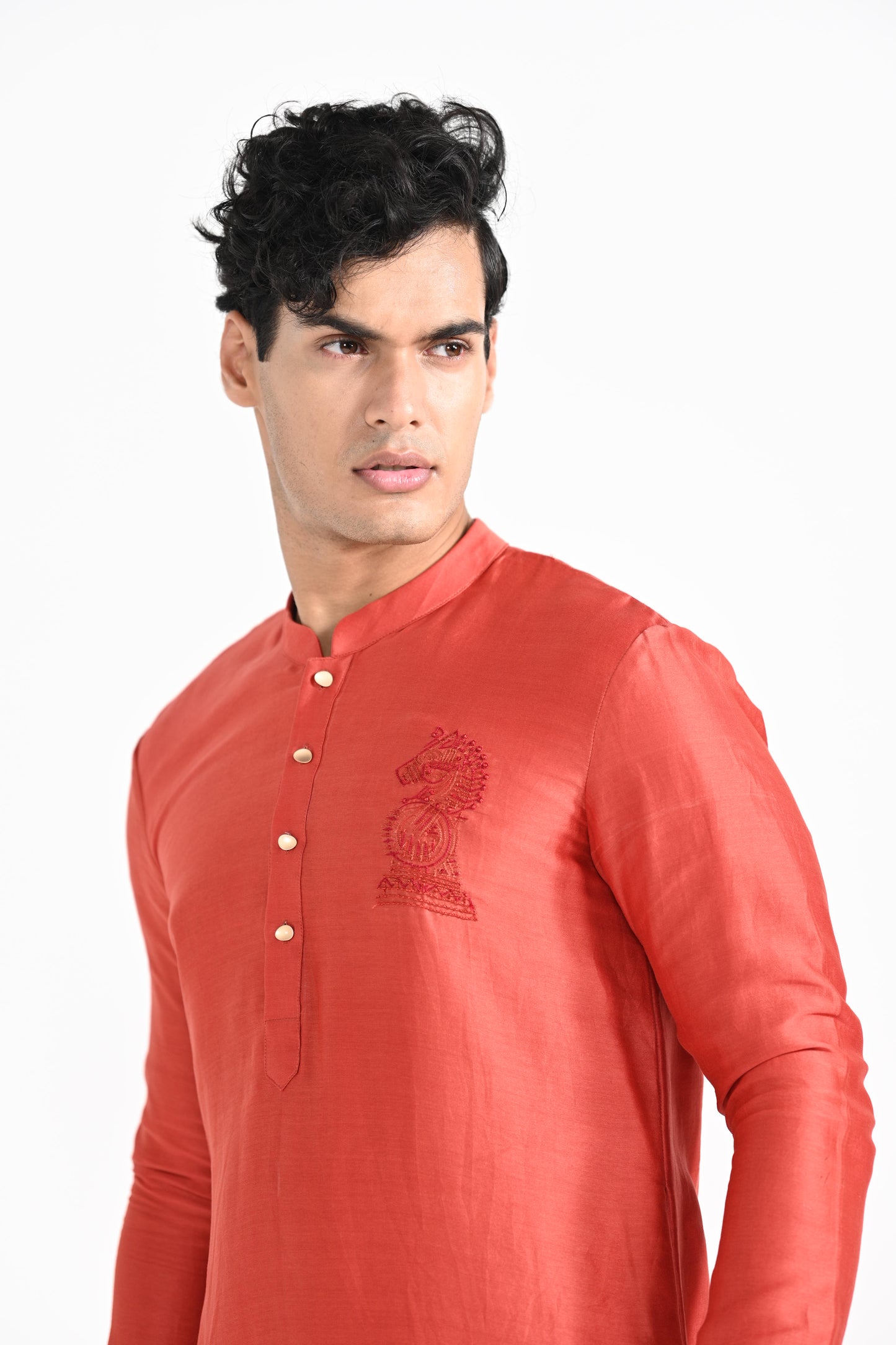 Tangy Orange kurta set