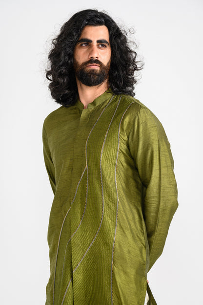 Olive Green kurta set