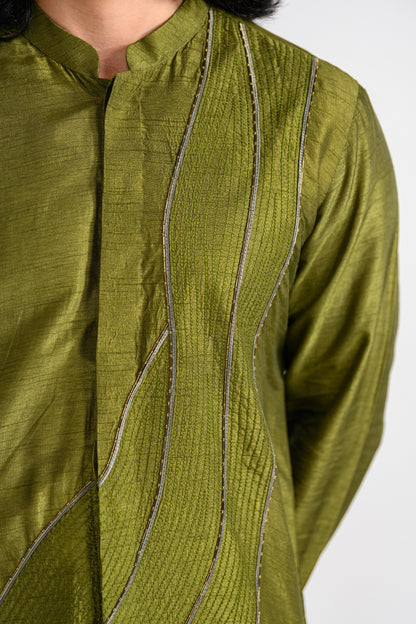 Olive Green kurta set