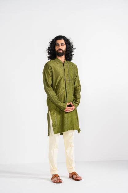 Olive Green kurta set