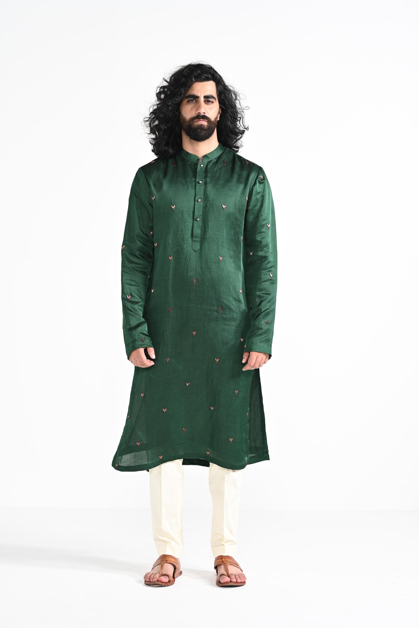 Bottle  Green kurta set