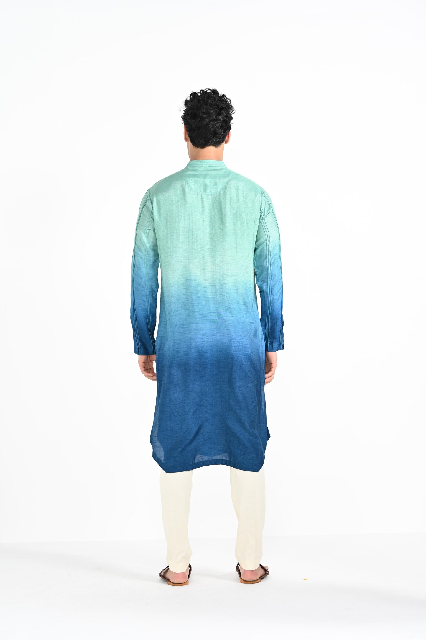 Ocean Ombre work kurta set