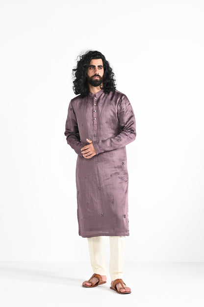 Twilight Mauve work kurta set