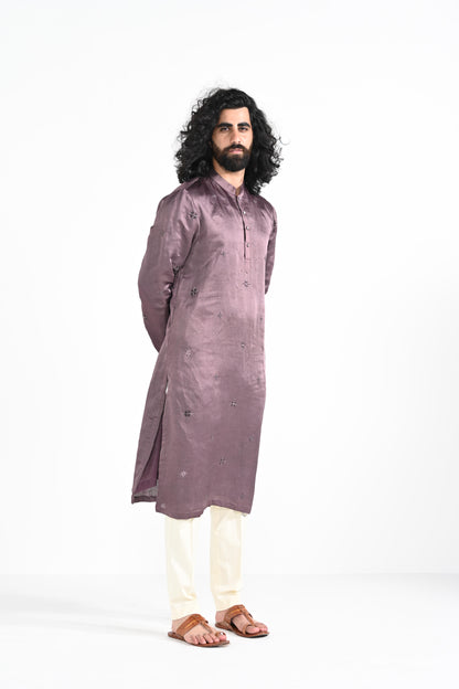 Twilight Mauve work kurta set