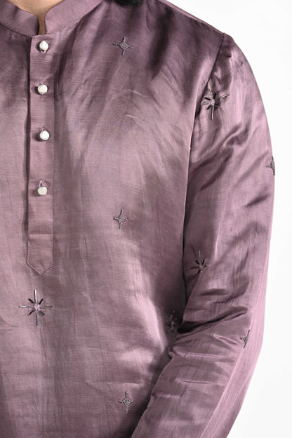 Twilight Mauve work kurta set