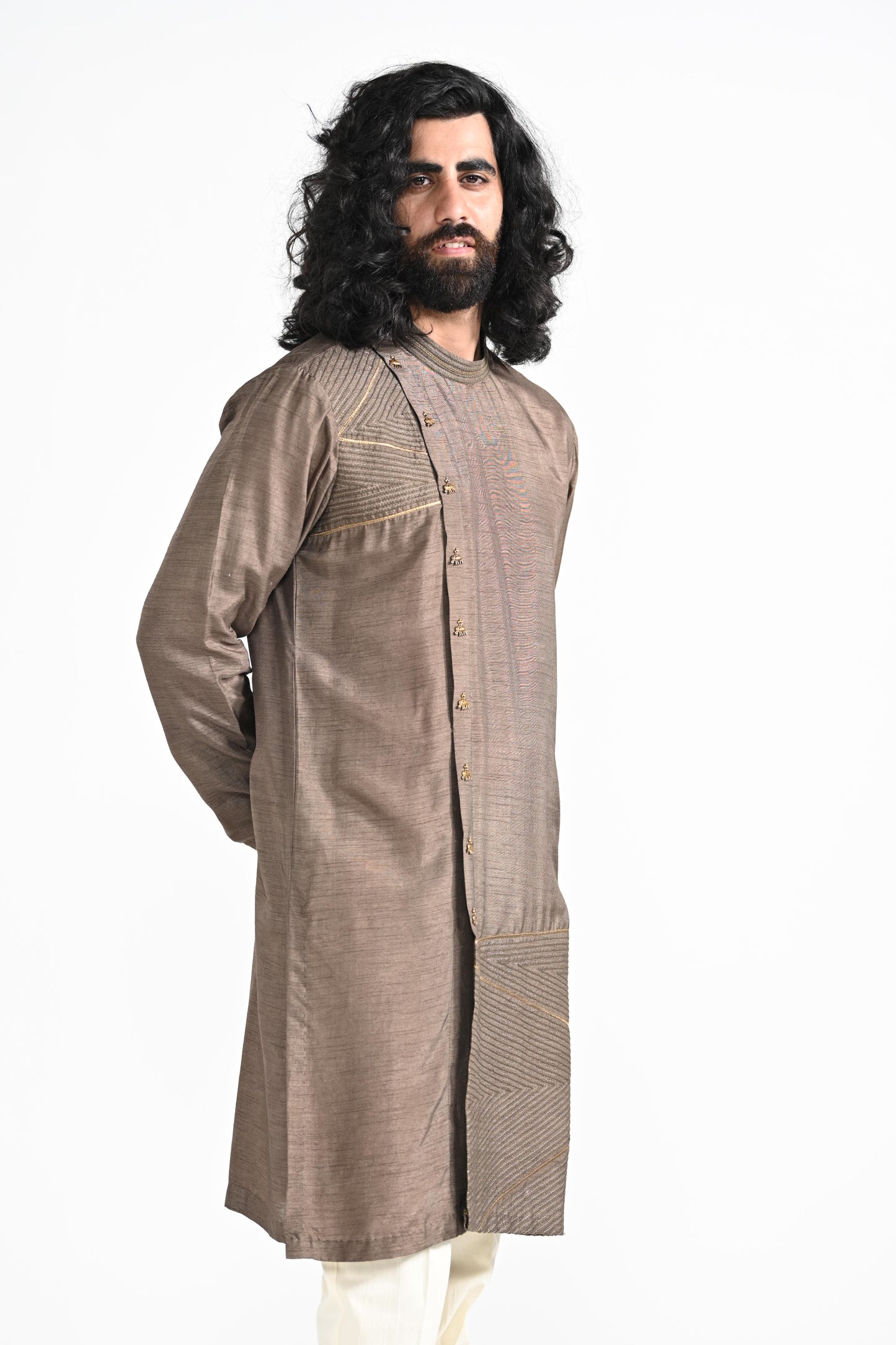 Dark oak kurta set