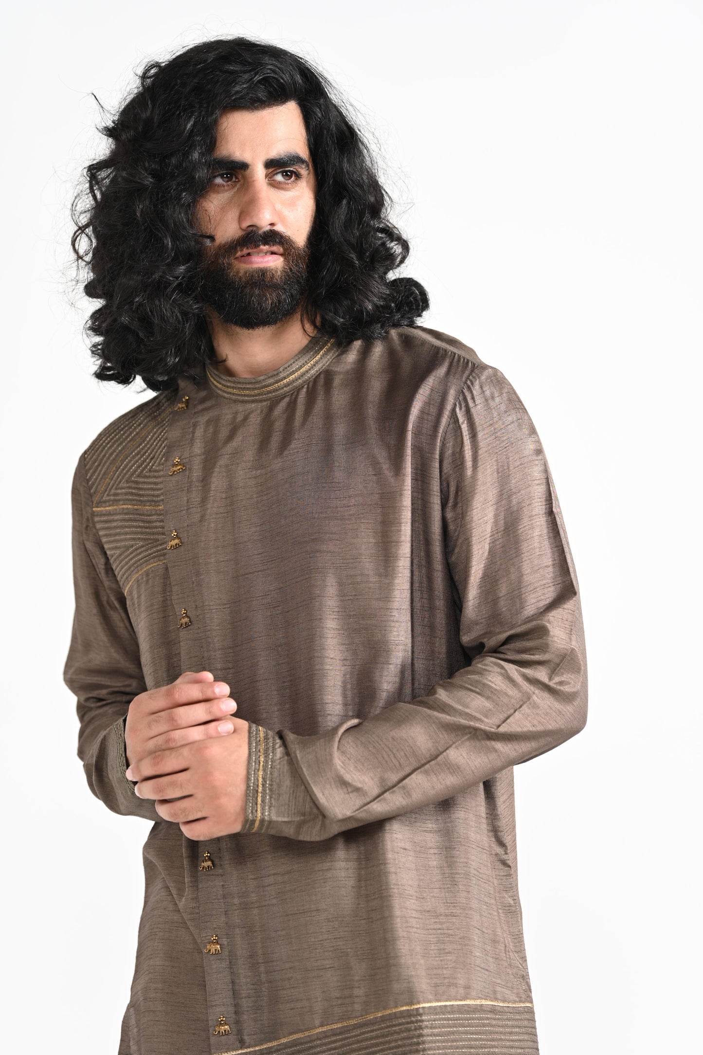 Dark oak kurta set