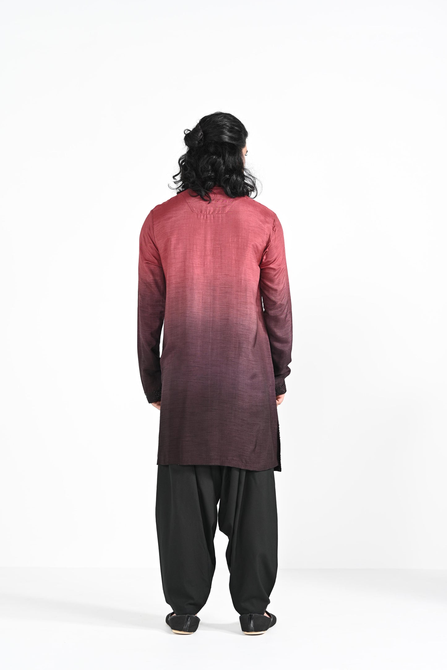 Redwine Ombre kurta set